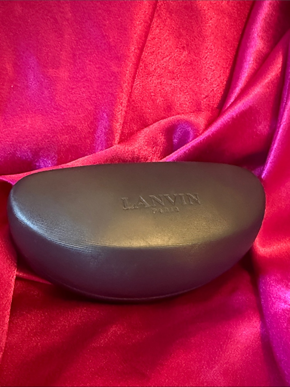 Lanvin Black Structured big Sunglasses Case